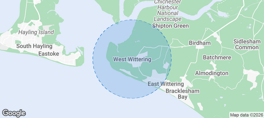 West Wittering Airbnb map